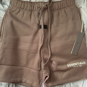Fear of God Essentials Taupe Shorts